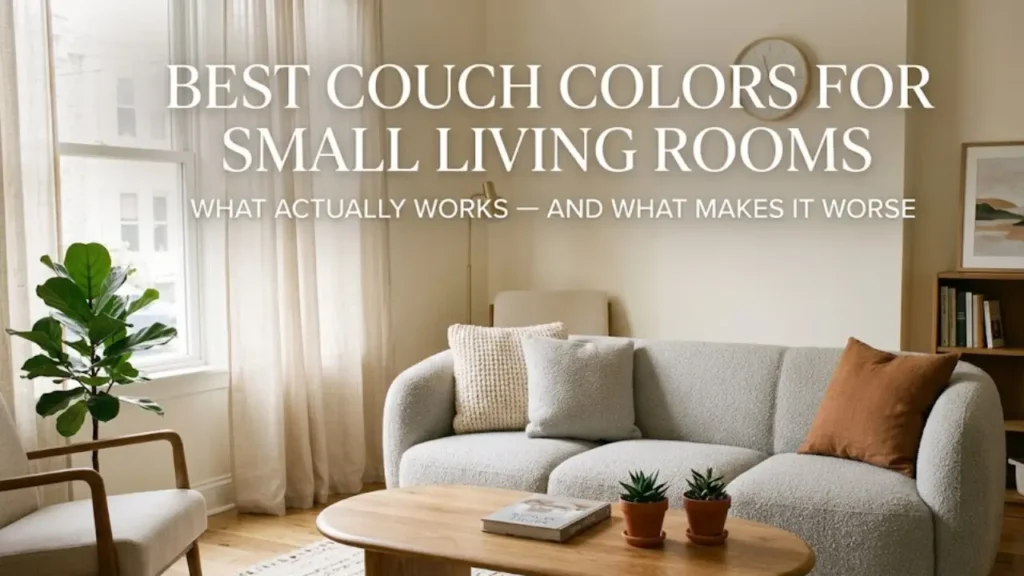 Best Couch Colors for Small Living Rooms