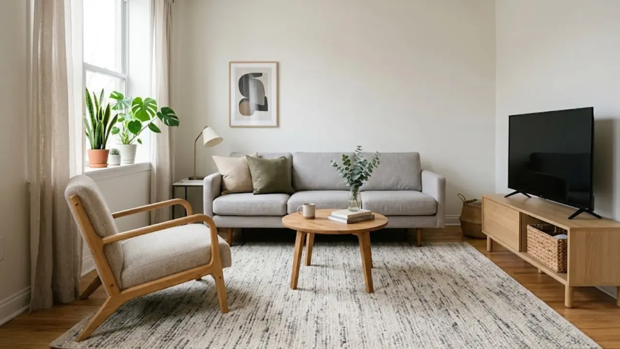 how to choose a rug for a small living room