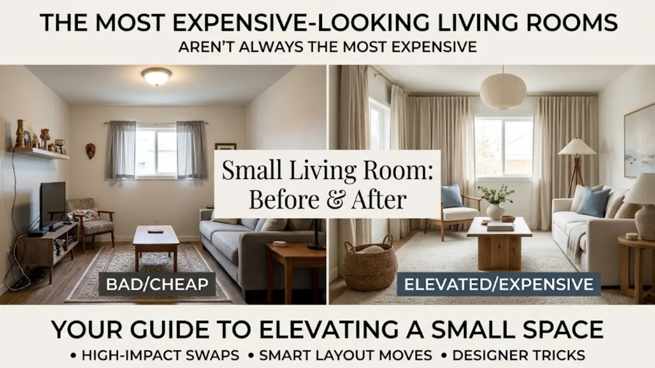 Image showing how to make a small living room look expensive