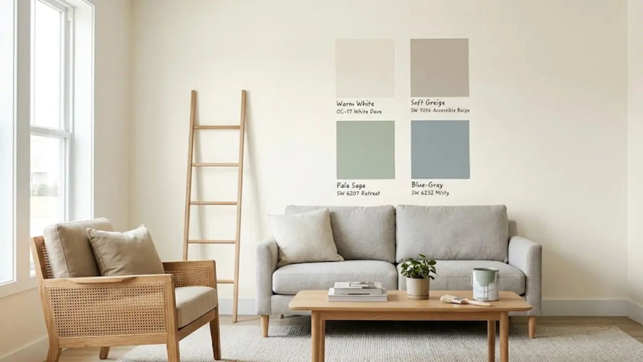 Best wall colors for small living rooms with warm paint