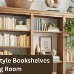Image shows How to Style Bookshelves in a Living Room